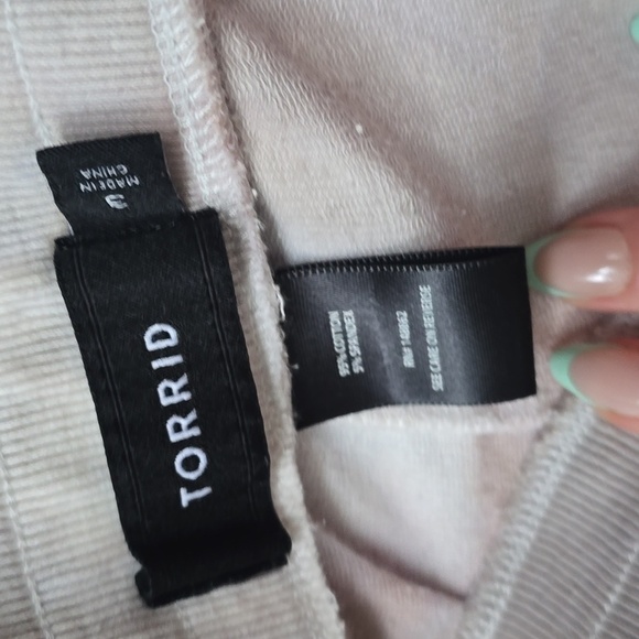 Torrid Everyday Fleece Classic Fit Crop Active Jogger Terry Tie-Dye Coral 3x NWT - Picture 12 of 14